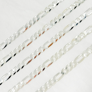 Silver Figaro Flat Chain